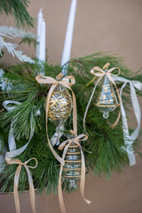 NO. 245 - GOLDEN AND WHITE CHRISTMAS ARRANGEMENT