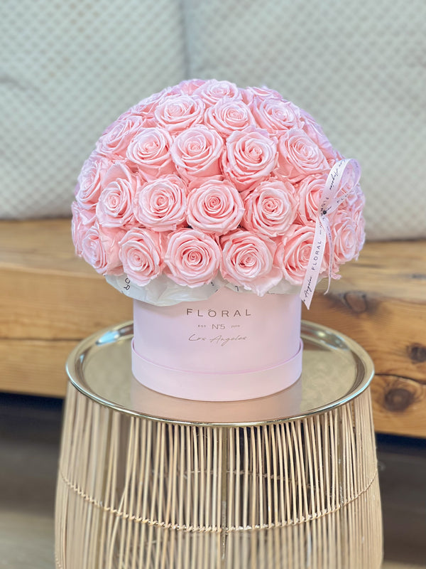 NO.222 - 50 Light pink Eternal roses - order in Flower Shop N5 LA