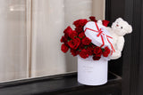 NO. 552 - RED ROSES AND TEDDY BEAR [V]