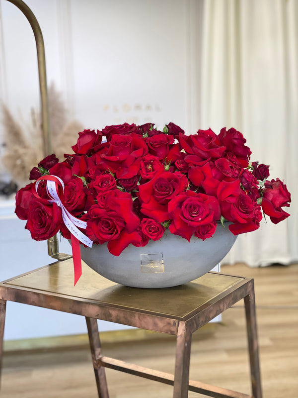 No.139 - Red In Vase - order in Flower Shop N5 LA