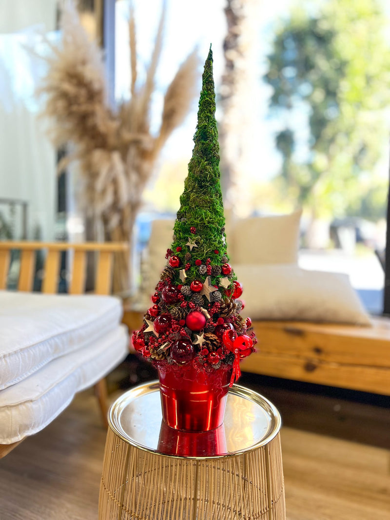 No.60-Red Christmas tree - order in Flower Shop N5 LA