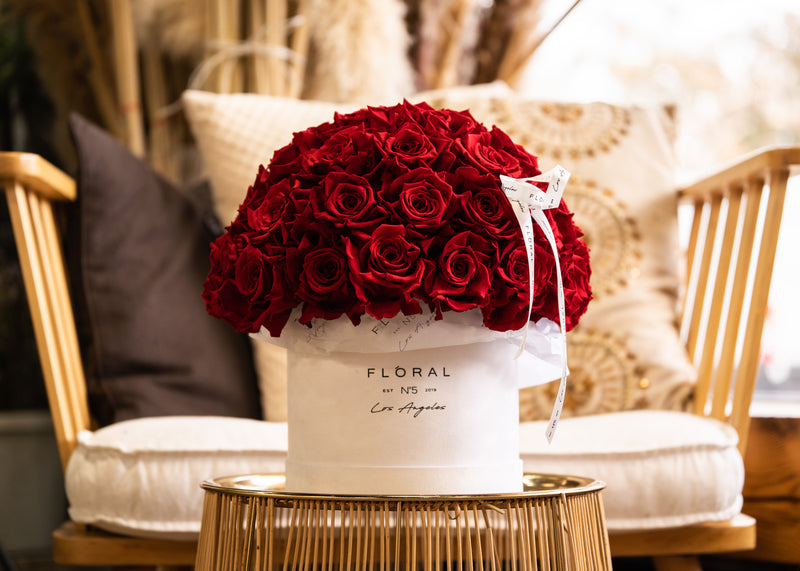 NO.203 - RED ETERNAL ROSES IN BOX [V] - order in Flower Shop N5 LA