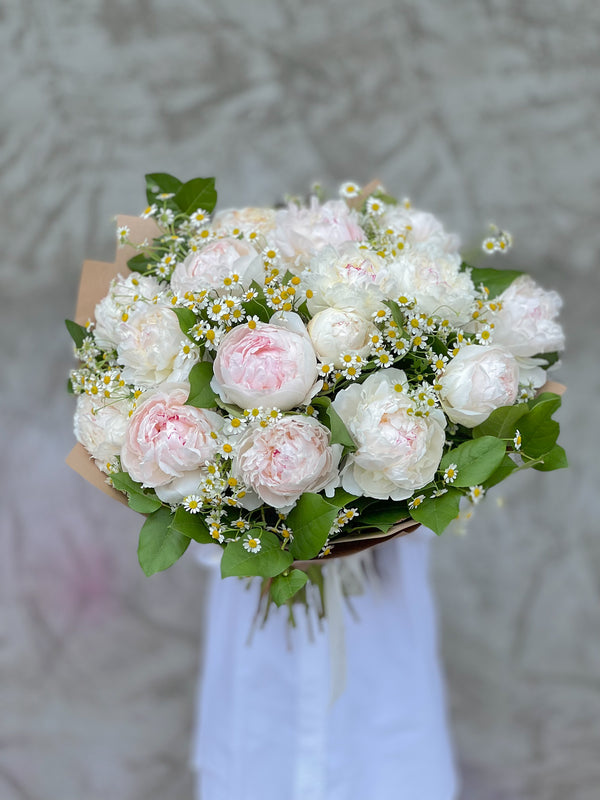 NO.93 - Peonies with chamomile - order in Flower Shop N5 LA