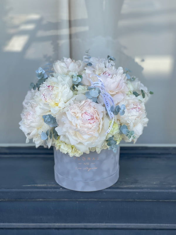 NO.91 - Cutest box with peonies [MD] - order in Flower Shop N5 LA