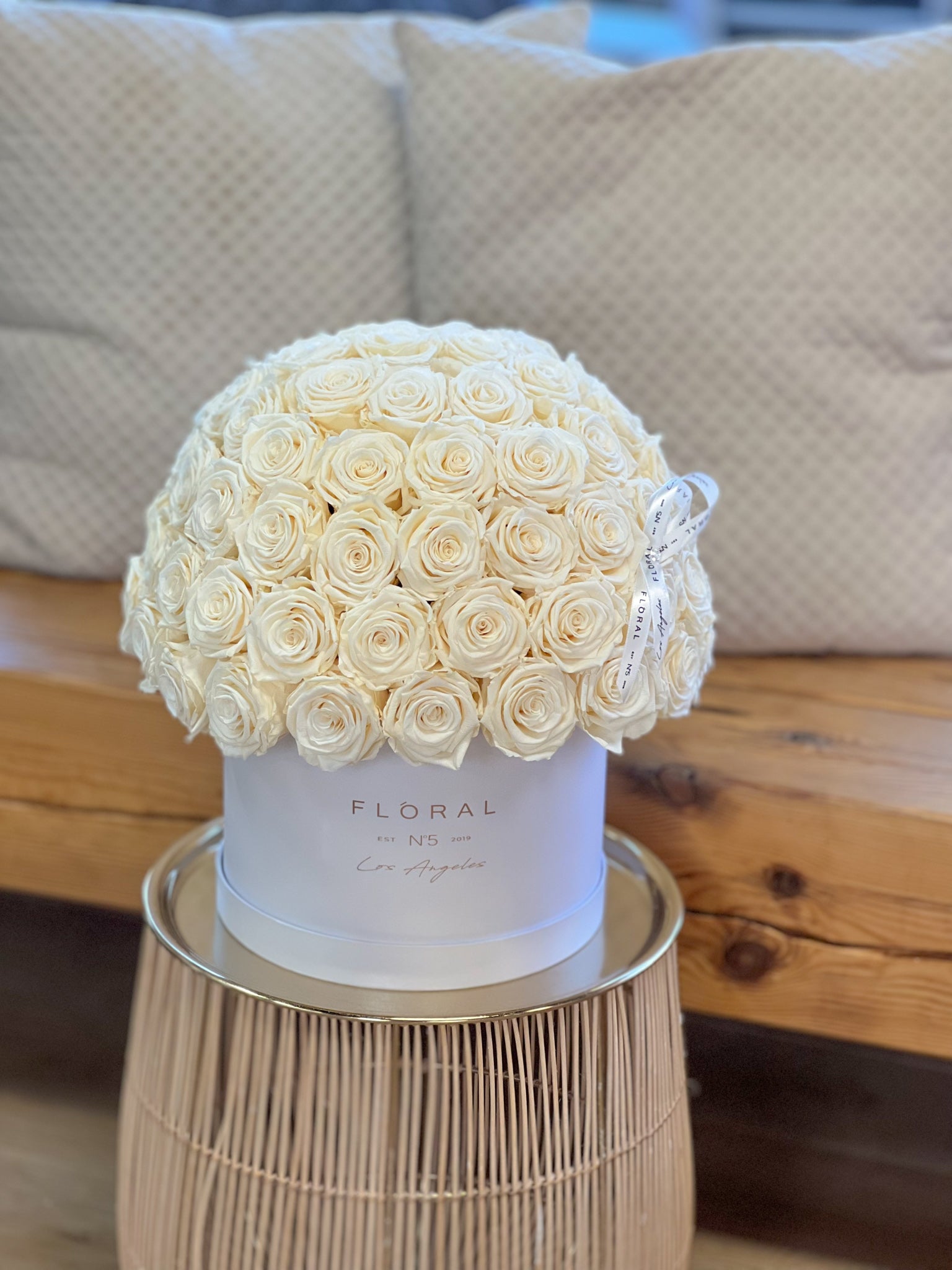 Floral N5 | NO.236 - White Eternal roses